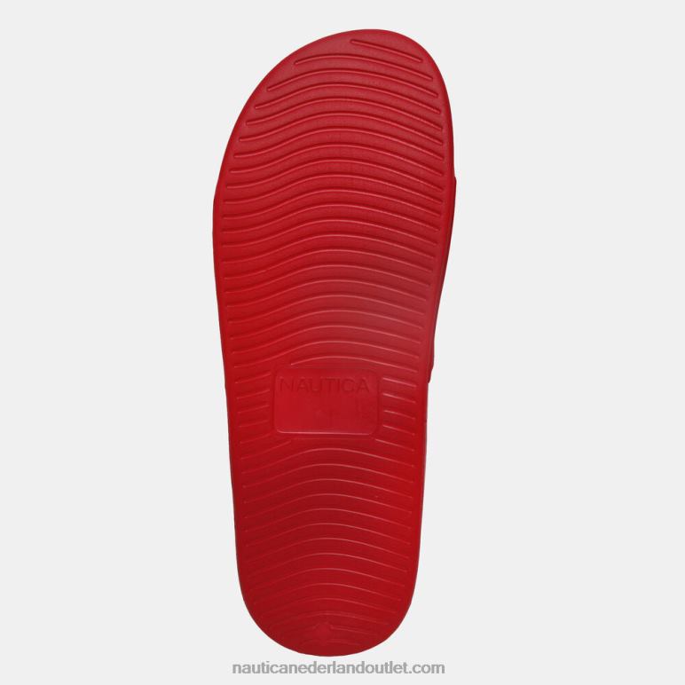 sandaal met logo-reliëf nautisch rood Nautica 0828F628 Heren
