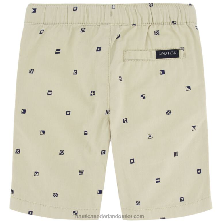 korte broek met borduursels voor kleine jongens (4-7) oesterzwamheide Nautica 0828F1081