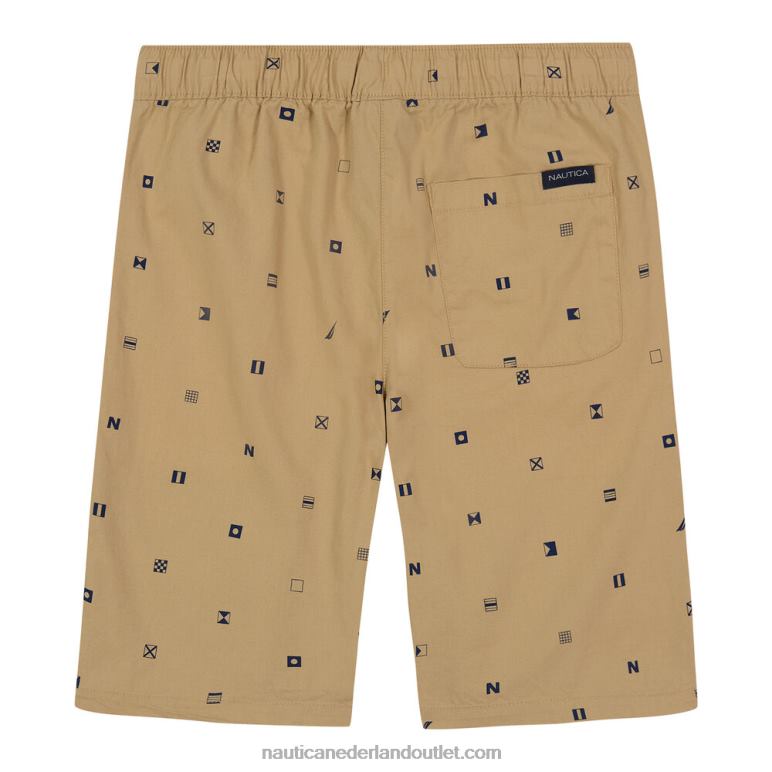 korte broek met print jongens (8-20) zandbaai Nautica 0828F1199