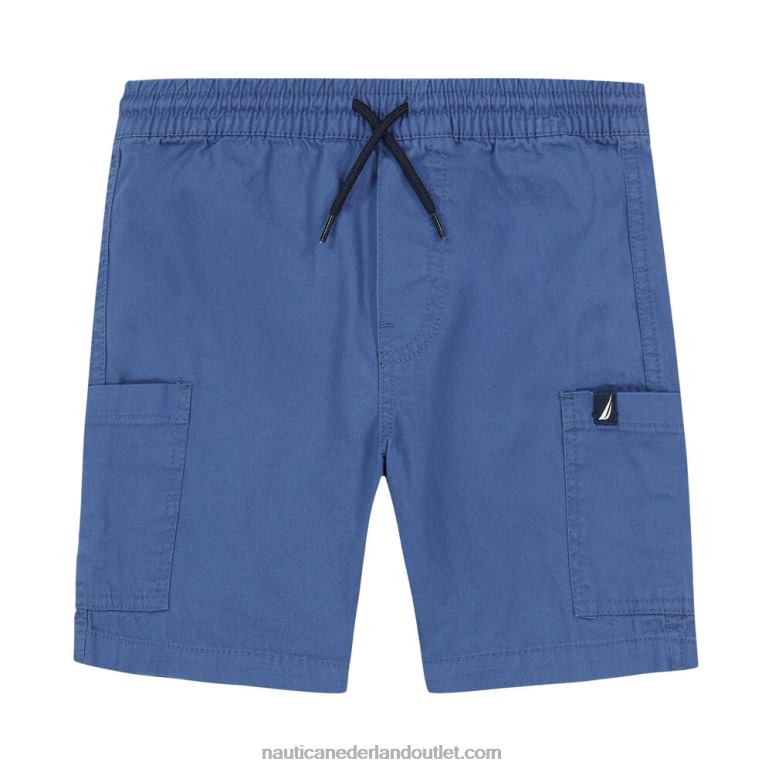 peuter jongens pull-on cargo short (2t-4t) blauwe luchtspiegeling Nautica 0828F1241
