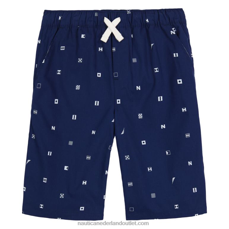 peuter jongens short met print (2t-4t) j marine Nautica 0828F1246