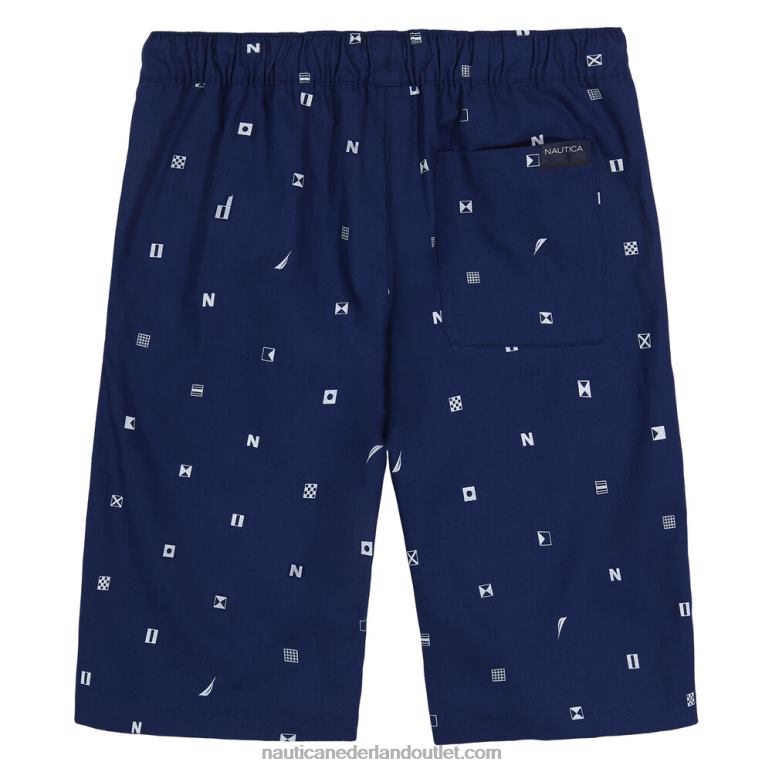 peuter jongens short met print (2t-4t) j marine Nautica 0828F1246
