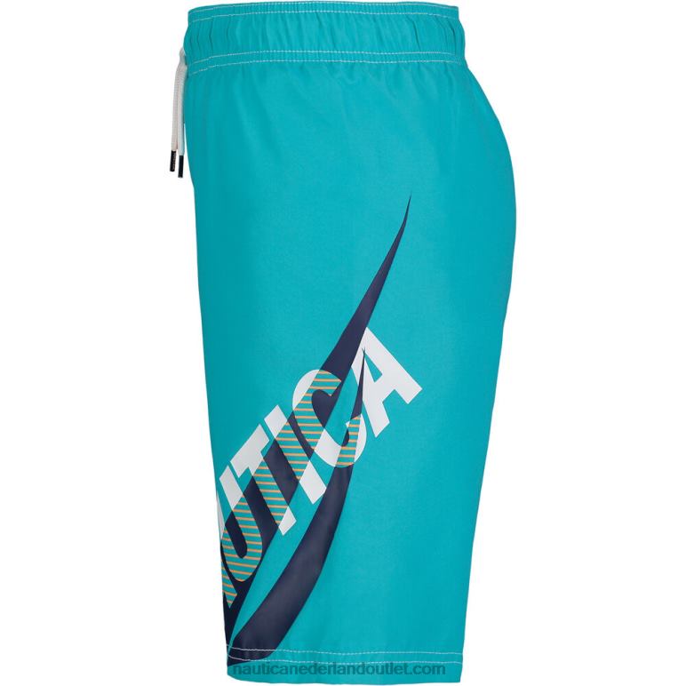 rugwind zwemshort voor peuterjongens (2t-4t) ster saffier Nautica 0828F1259