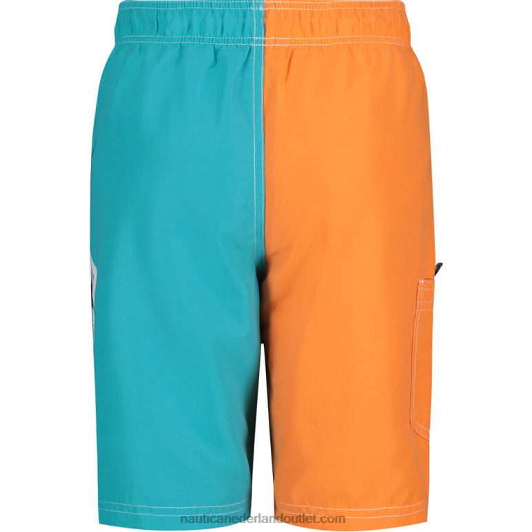 rugwind zwemshort voor peuterjongens (2t-4t) ster saffier Nautica 0828F1259