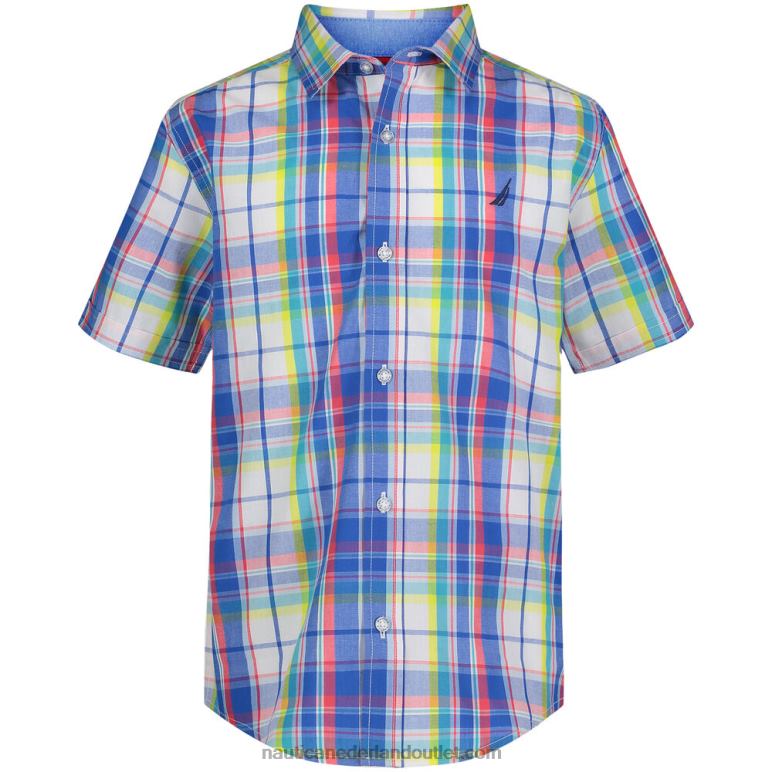 geruit hemd voor jongens (8-20) antieke whitewash Nautica 0828F1240