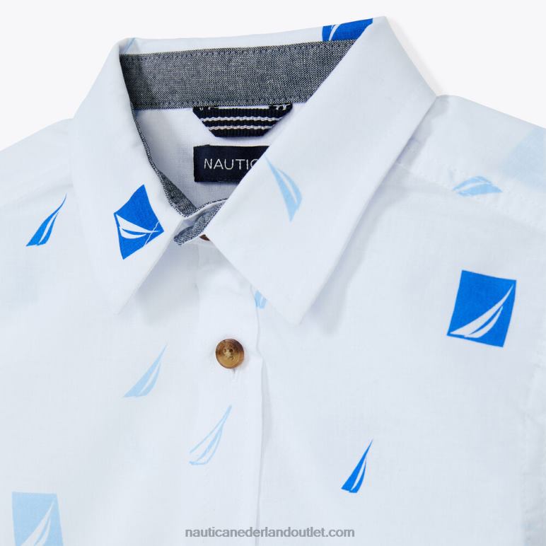 peuter bedrukt j-class shirt (2t-4t) antieke whitewash Nautica 0828F1126