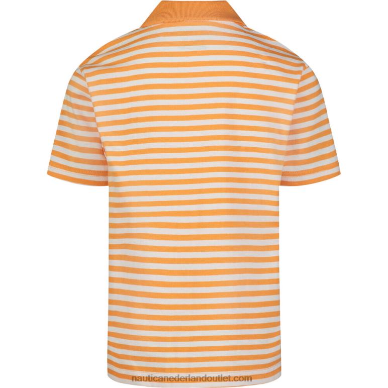 gestreepte polo voor jongens (8-20) matroos rood Nautica 0828F1051