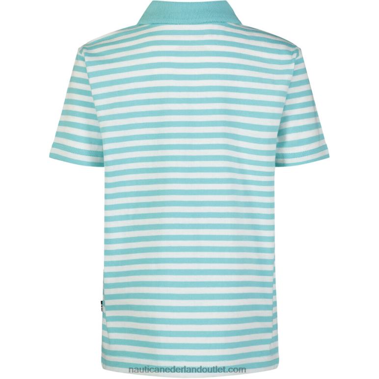 gestreepte polo voor kleine jongens (4-7) engel blauw Nautica 0828F1234