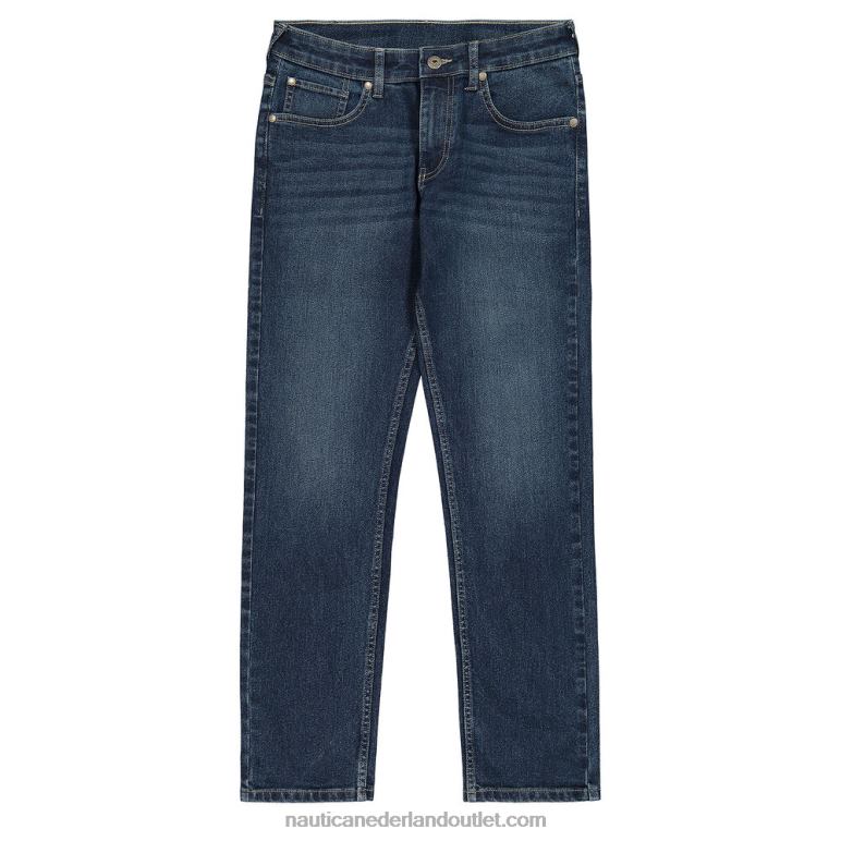 straight denim voor peuterjongens (2t-4t) diepe marine heide Nautica 0828F1104