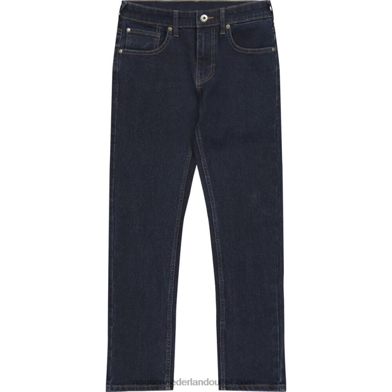 straight fit denim peuterjongens (2t-4t) dok blauw Nautica 0828F1155