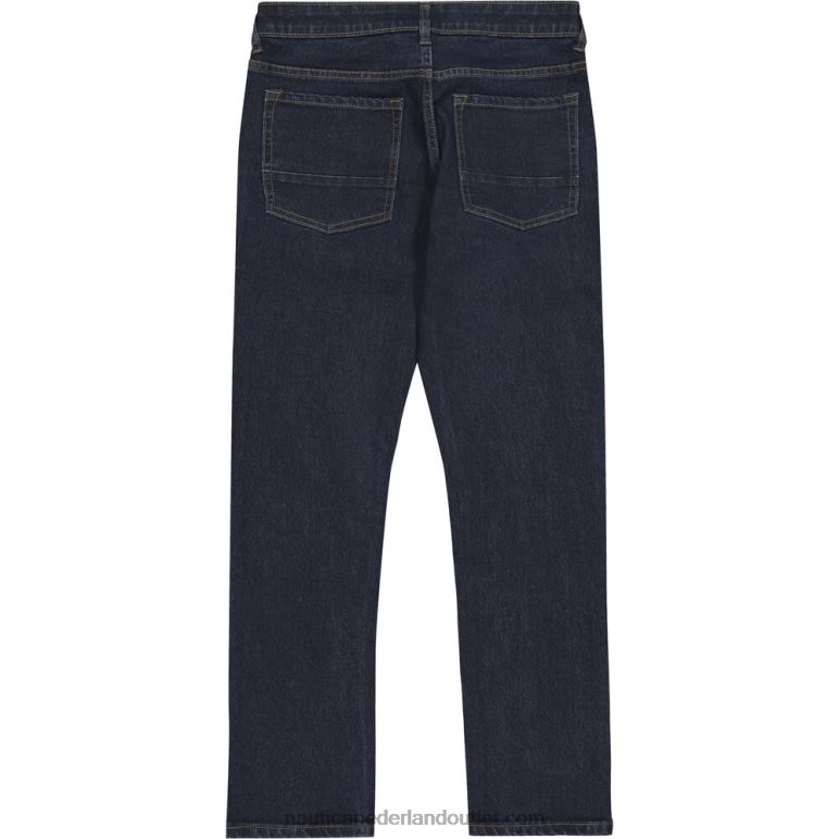 straight fit denim peuterjongens (2t-4t) dok blauw Nautica 0828F1155