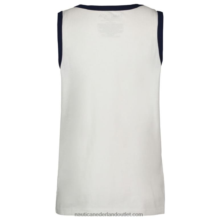 Pride love tanktop voor jongens (8-20) antieke whitewash Nautica 0828F597