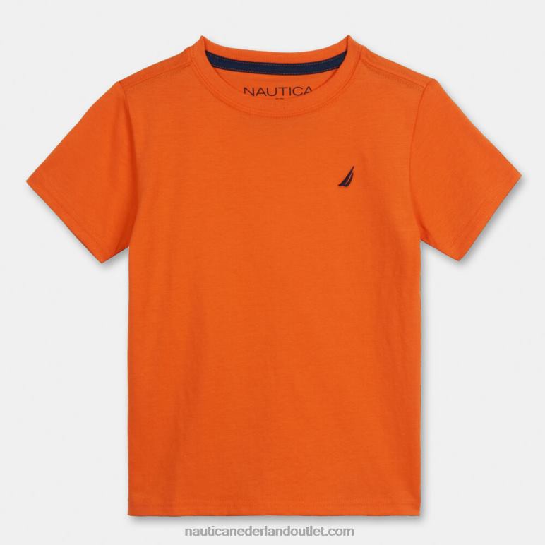 T-shirt met j-class-logo voor jongens (8-20) koraal resort Nautica 0828F1143