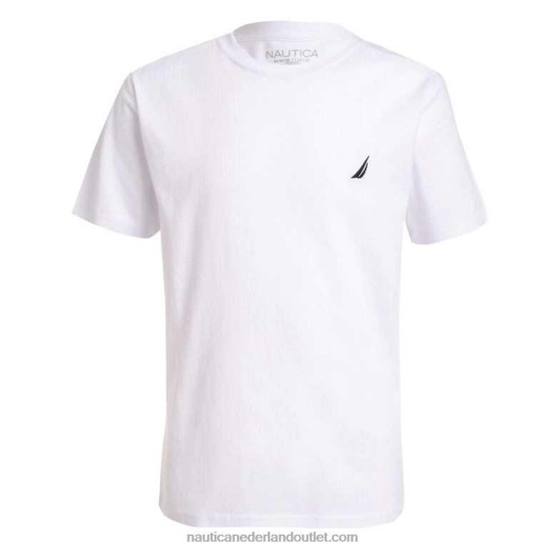 T-shirt met ronde hals voor peuterjongens (8-20) antieke whitewash Nautica 0828F1066