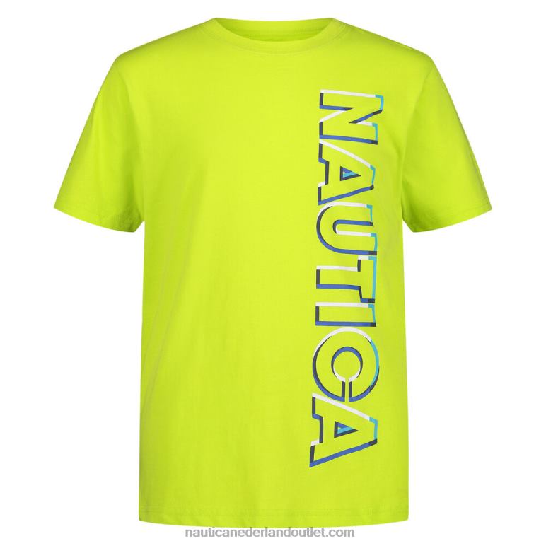 jongens T-shirt met briesprint in kleur (8-20) tillman baai Nautica 0828F1243