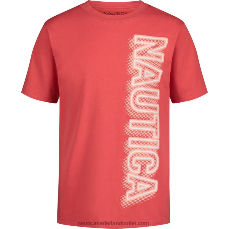 verticale gloed 3-d grafisch T-shirt voor peuterjongens (2t-4t) kust rood Nautica 0828F1150