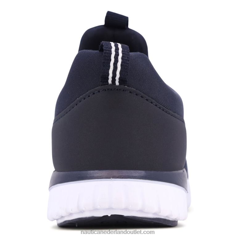 instapsneaker met logo voor jongens ijsblauw Nautica 0828F1117
