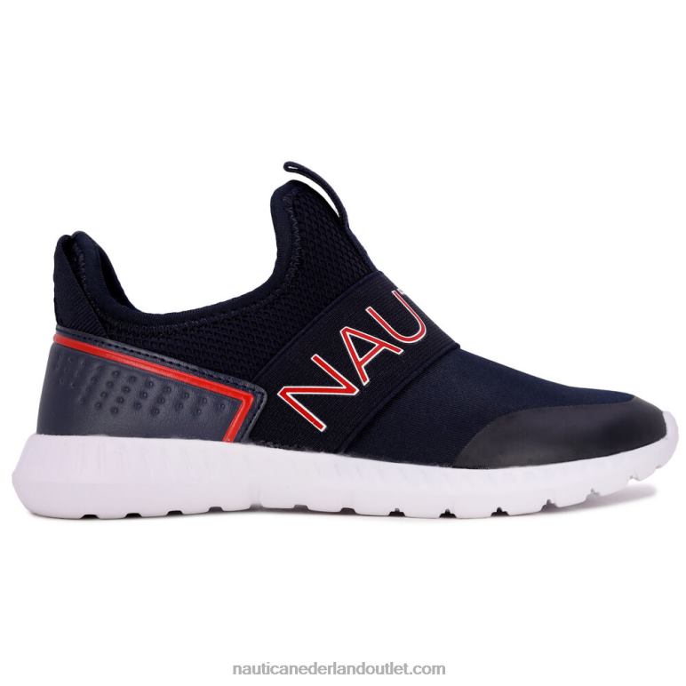 instapsneaker met logo voor jongens marine Nautica 0828F1128