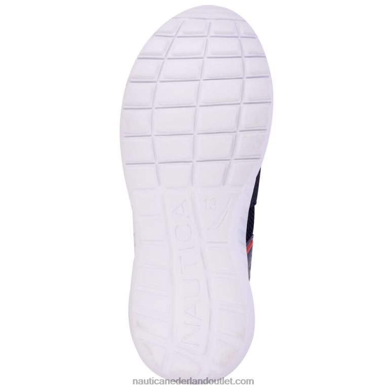 instapsneaker met logo voor jongens marine Nautica 0828F1128