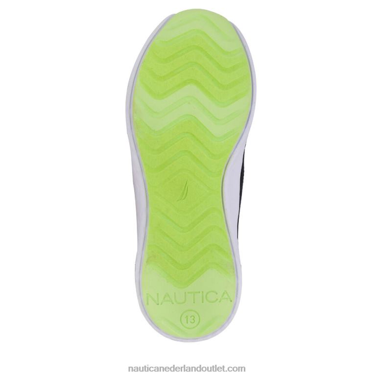 instapsneaker met logo voor jongens nieuw zwart Nautica 0828F1148