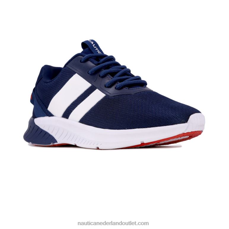 mesh vetersneaker voor jongens ijsblauw Nautica 0828F1122