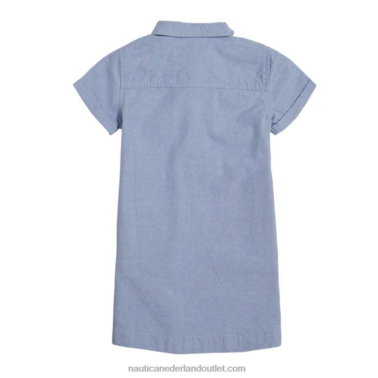 chambray hemdjurk voor peutermeisjes (2t-4t) nachtelijke zeeheide Nautica 0828F1396