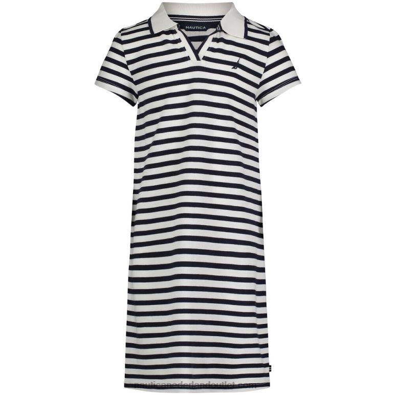 gestreepte polojurk voor meisjes (7-16) antieke whitewash Nautica 0828F1469
