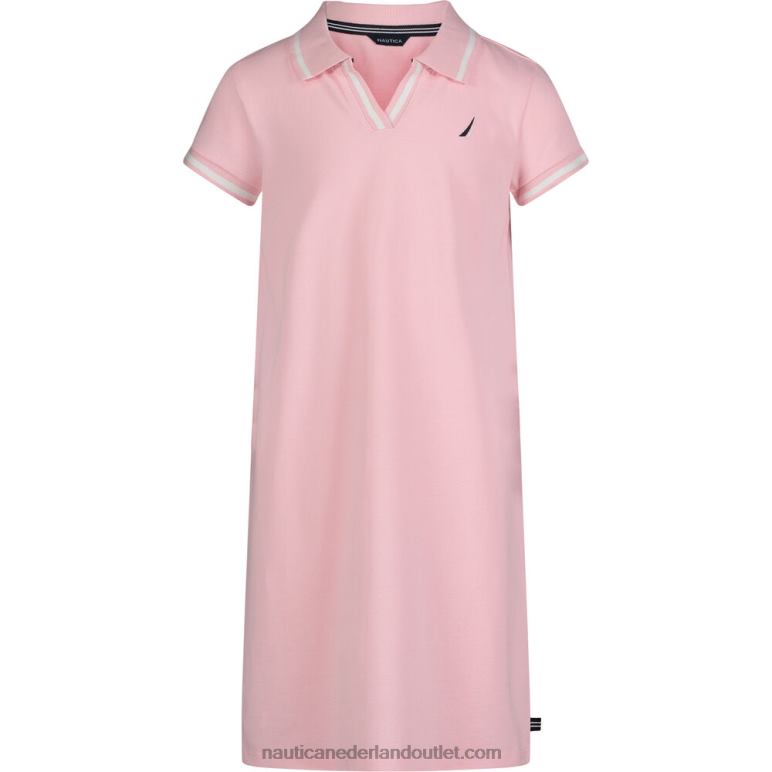 polojurk peutermeisjes (2t-4t) zonnescherm rood Nautica 0828F1555