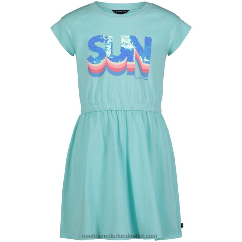zonnejurk voor meisjes (7-16) aqua plons Nautica 0828F1523