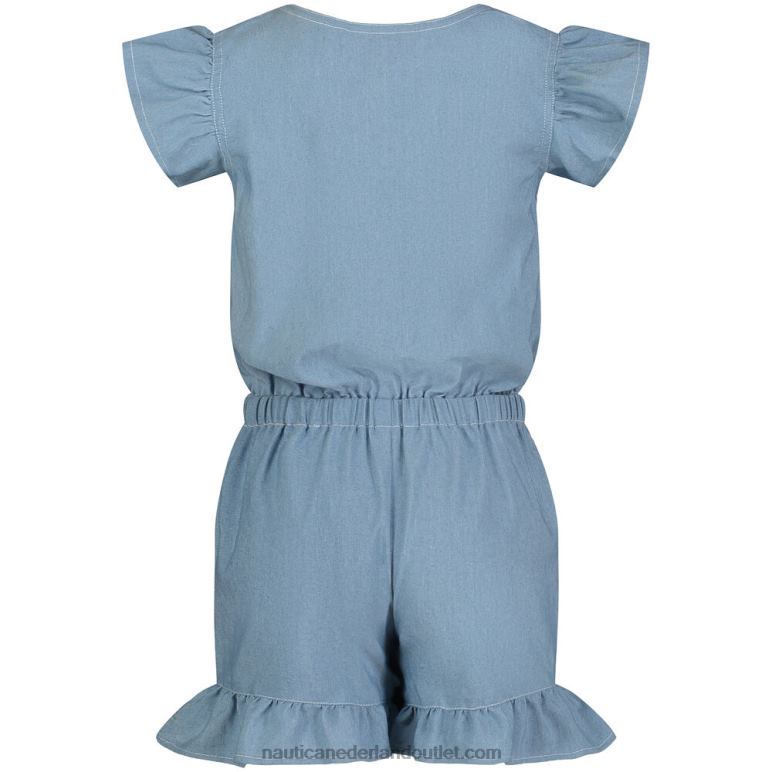 peuter meisjes denim romper (2t-4t) landgoed blauw Nautica 0828F1546