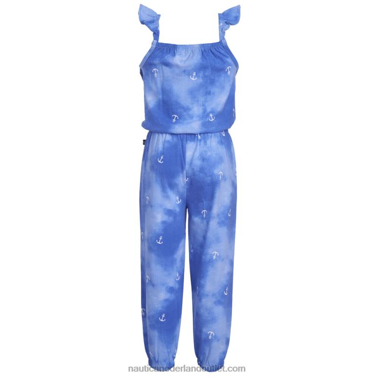 tie-dye ankerjumpsuit voor peutermeisjes (2t-4t) aquadream Nautica 0828F1411