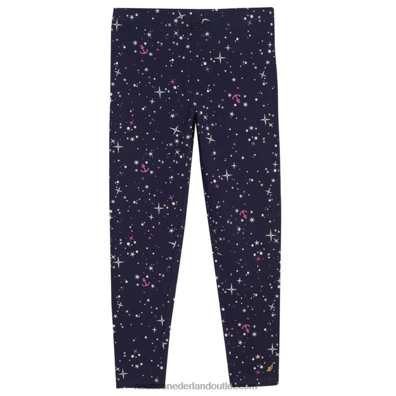 anker galaxy legging voor peutermeisjes (2t-4t) marine Nautica 0828F1452