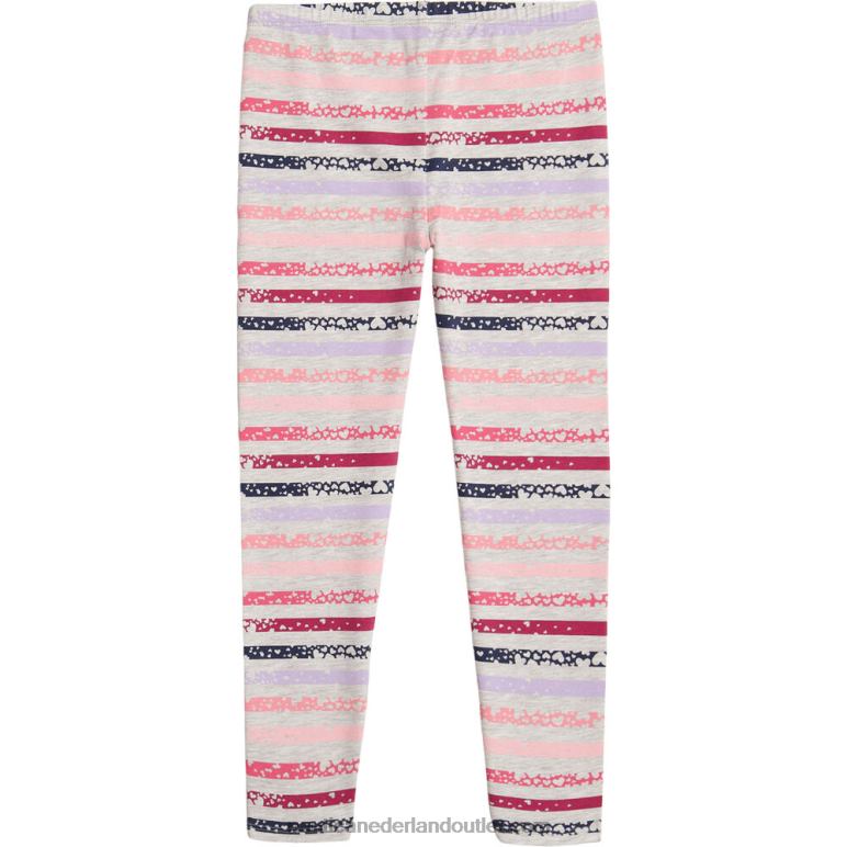 legging hart gestreept voor kleine meisjes (4-6x) demitasse Nautica 0828F1352