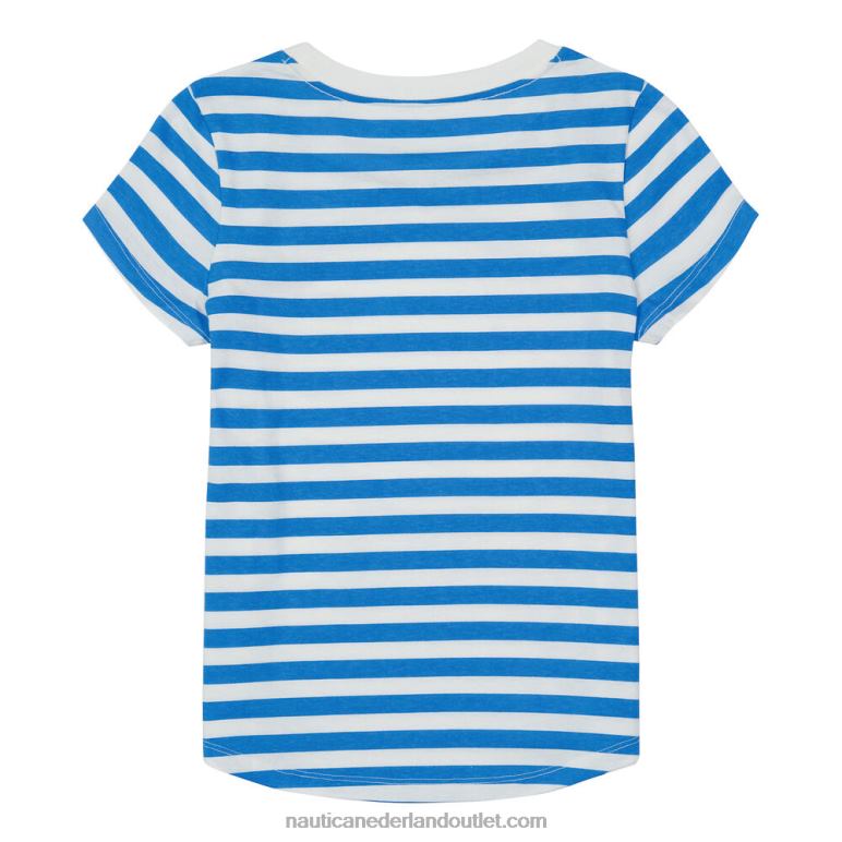 gestreept t-shirt peutermeisjes (2t-4t) surf water wassen Nautica 0828F1557