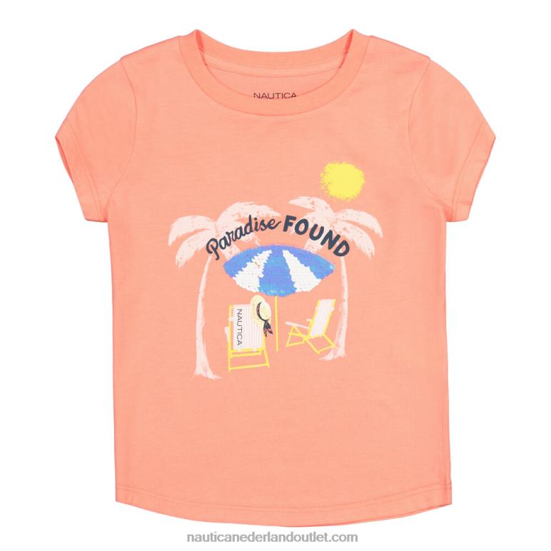 paradijs gevonden t-shirt voor kleine meisjes (4-6x) cruisen Nautica 0828F1450