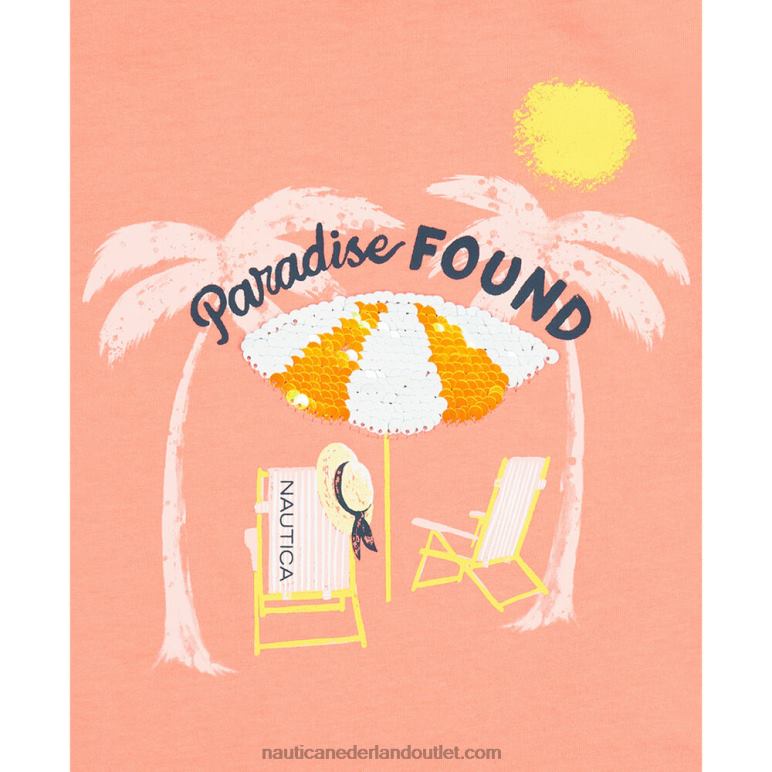 paradijs gevonden t-shirt voor peutermeisjes (2t-4t) cruisen Nautica 0828F1448