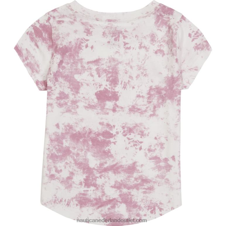 verander de wereld t-shirt voor peutermeisjes (2t-4t) vuurrood Nautica 0828F1435