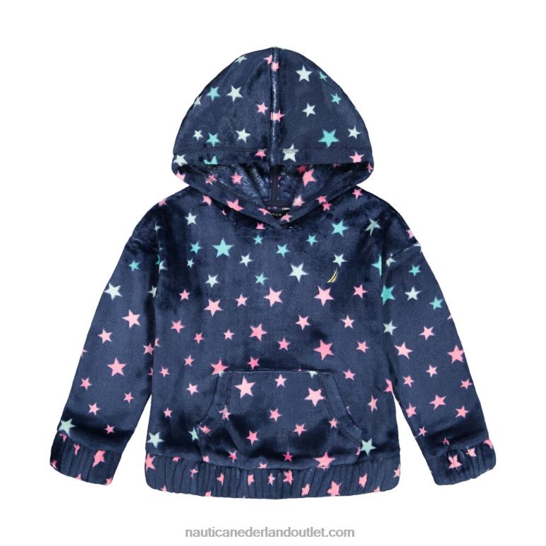 behaaglijke hoodie met sterren voor meisjes (7-16) marine Nautica 0828F1354