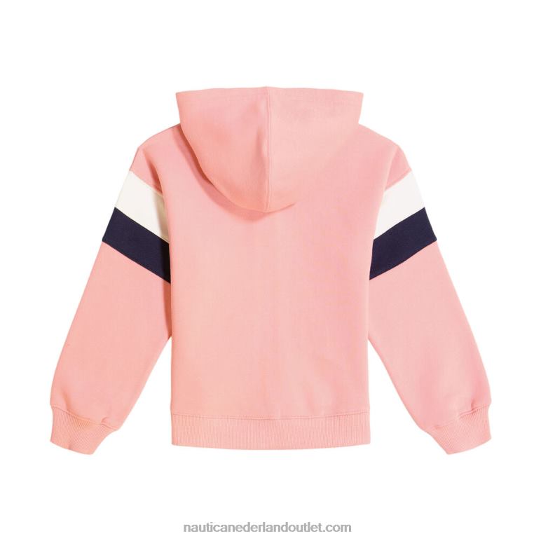 fleece hoodie met kleurvlakken voor meisjes (7-16) diepe fuchsia Nautica 0828F1317