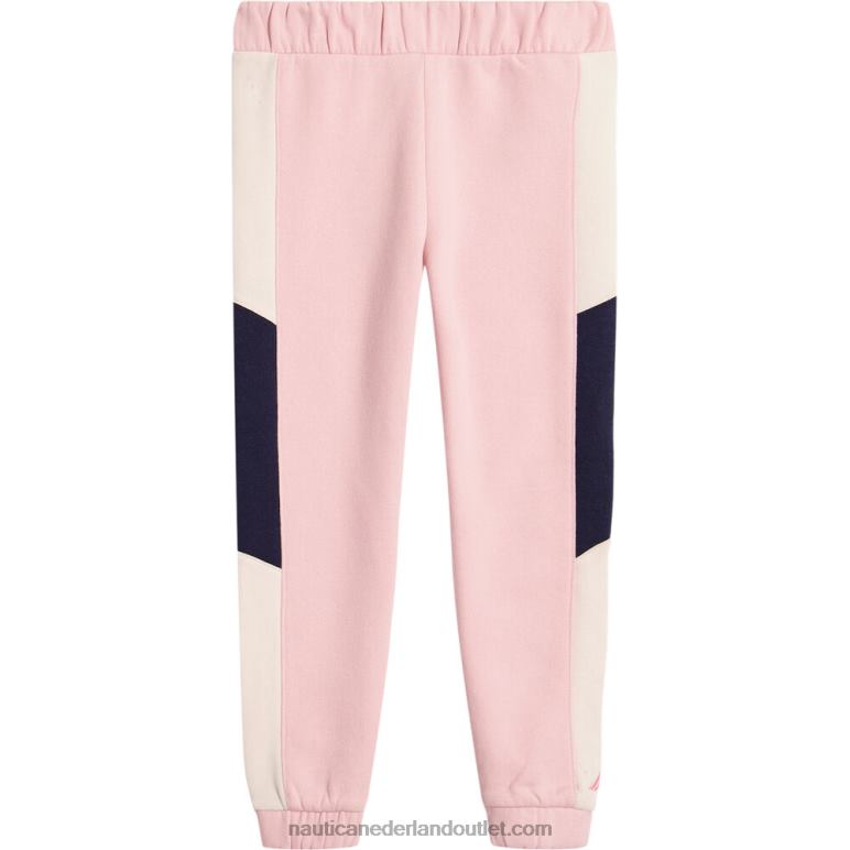 joggingbroek met kleurvlakken voor meisjes (7-16) tomaat Nautica 0828F1406