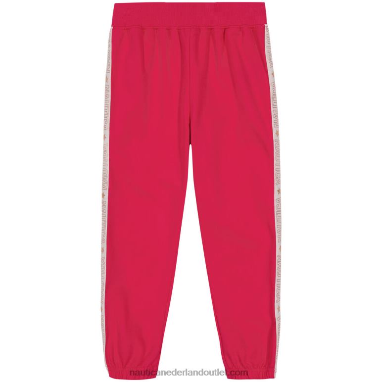 metallic gestreepte joggingbroek voor peutermeisjes (2t-4t) donkere acacia Nautica 0828F1412