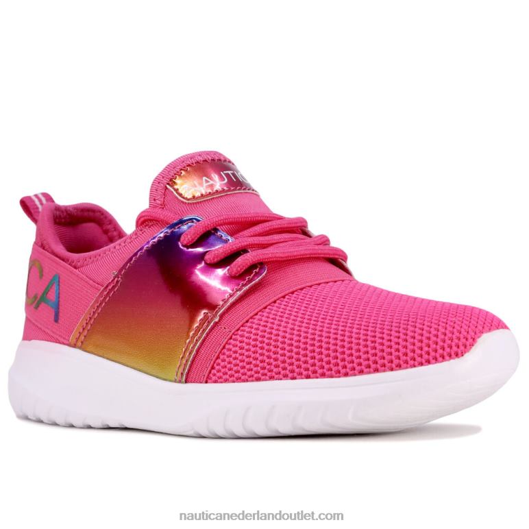 meisjes sneaker met veters rode heide lokken Nautica 0828F1342