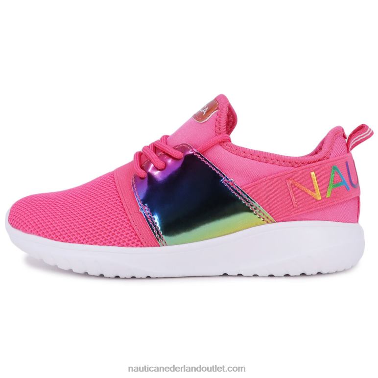 meisjes sneaker met veters rode heide lokken Nautica 0828F1342