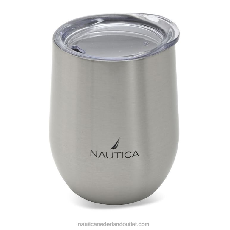 j-class logo dubbelwandige roestvrijstalen drinkbeker grafiet heide Nautica 0828F265 vrouwen