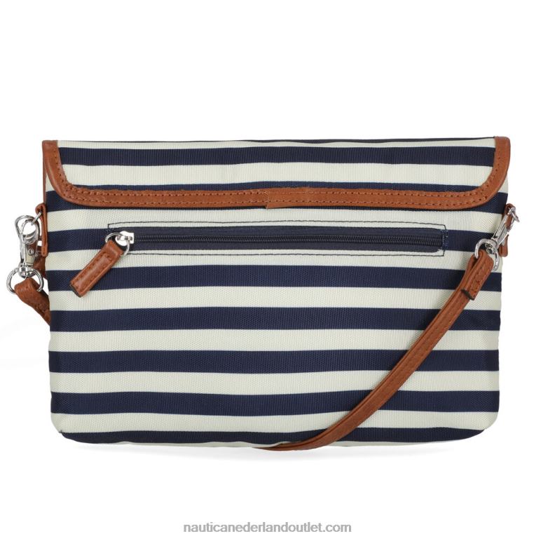 nylon mini portemonnee crossbody tas werkhemd blauw Nautica 0828F872 vrouwen