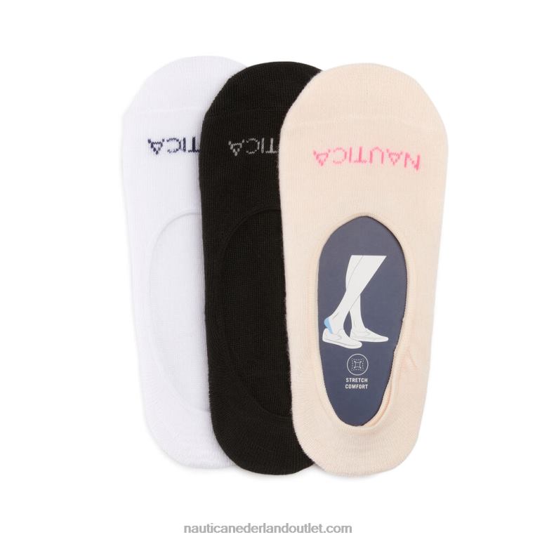 cuff liner sokken 3-pack multi Nautica 0828F829 vrouwen