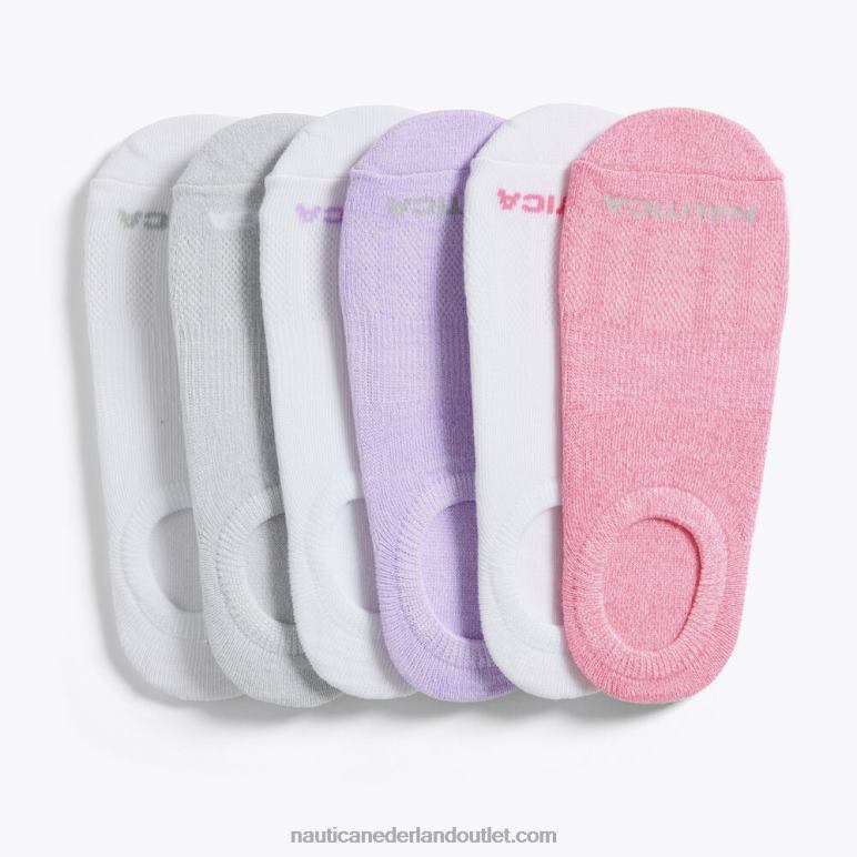cuff liner sokken 6-pack multi Nautica 0828F792 vrouwen