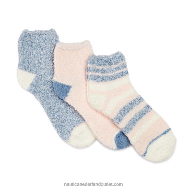 fuzzy mid-crew sokken 3-pack multi Nautica 0828F920 vrouwen