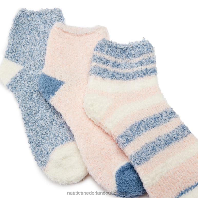 fuzzy mid-crew sokken 3-pack multi Nautica 0828F920 vrouwen