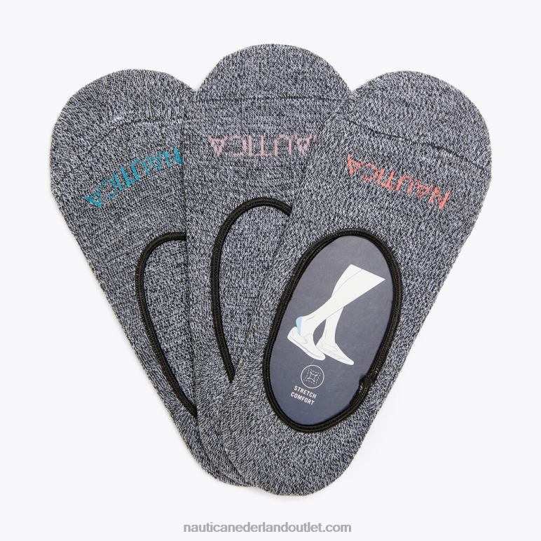 microfiber voeringsokken 3-pack multi Nautica 0828F876 vrouwen